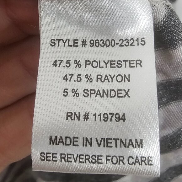 One World Gray Striped Grunge Cardigan Jacket Open Punk 2X NWT - Picture 10 of 13